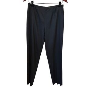 Les Copains Loro Piana Wool Trousers Straight Leg Grey Italy Luxury Size 8